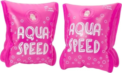 Нарукавники для плавання надувні дитячі Aqua Speed ARMBANDS PREMIUM рожеві 764-03