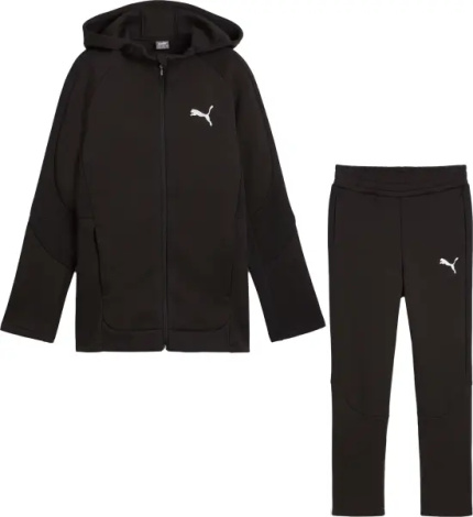 Спортивный костюм подростковый Puma EVOSTRIPE черный 681803-01__681804-01