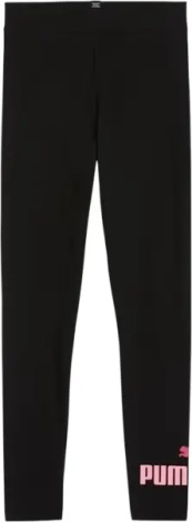 Легінси підліткові Puma ESSENTIALS LOGO чорно-рожеві 671133-74