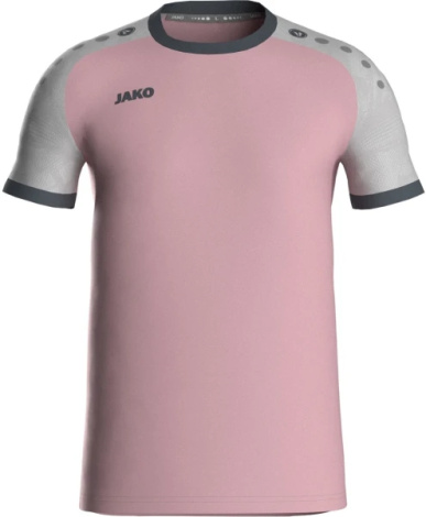 Футболка джерси Jako ICONIC S/S розово-серая 4224-171
