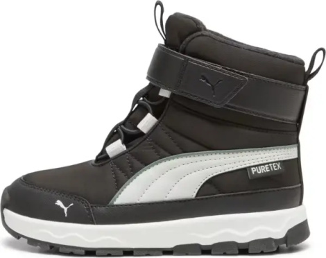 Ботинки детские Puma EVOLVE PURETEX черно-белые 392649-02