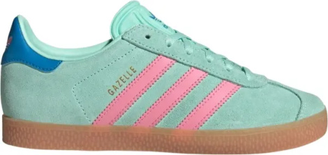 Кеди дитячі Adidas GAZELLE м'ятно-рожево-сині JP7125