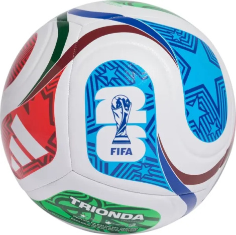 Футбольный мяч Adidas FIFA WORLD CUP 26 TRIONDA TRAINING бело-красно-зелено-синий Размер 4 JD8032
