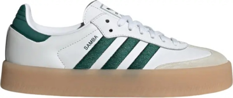 Кеди жіночі Adidas SAMBAE біло-темно-зелені ID0440