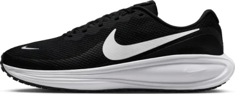 Кроссовки беговые Nike REVOLUTION 8 EXTRA WIDE черно-белые HQ1996-001