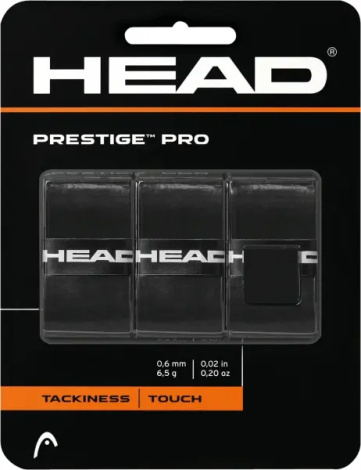 Обмотка для ракеток Head PRESTIGE PRO OVERWRAP чорна (3 штуки) 282-009 bk