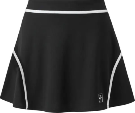 Юбка для тенниса женская Nike COURT ADVANTAGE DRI-FIT HIGH-WAISTED черно-белая II3624-010
