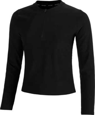 Реглан для тенниса женский Nike COURT ADVANTAGE DRI-FIT MID LAYER черный FZ6737-010