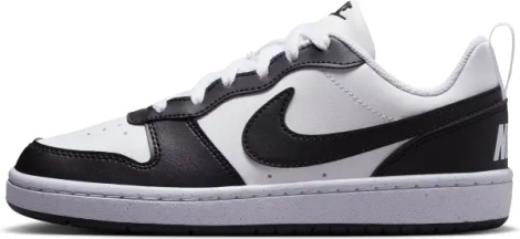 Кроссовки подростковые Nike COURT BOROUGH LOW RECRAFT (GS) бело-черные DV5456-131