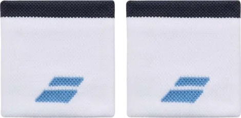 Напульсники Babolat LOGO WRISTBAND бело-темно-сине-голубые 5UB1261-1099