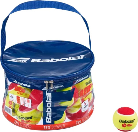 Набор мячей для тенниса детский Babolat RED FELT желто-красный (24 штуки) 516005-113