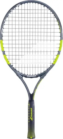Ракетка для тенісу дитяча Babolat CARLITOS JR 23 CV темно-сіро-лимонна 140523-100