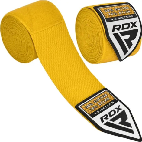 Бинти боксерські RDX HAND WRAPS жовті (4.5 м) HWX-RY+