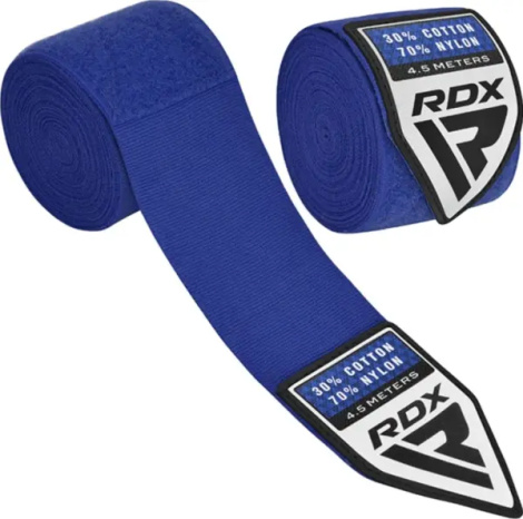 Бинти боксерські RDX HAND WRAPS сині (4.5 м) HWX-RU+