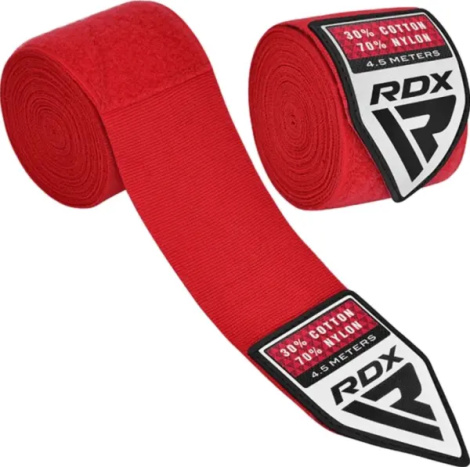 Бинти боксерські RDX HAND WRAPS червоні (4.5 м) HWX-RR+