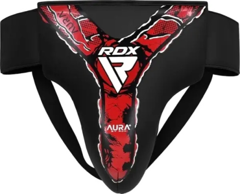 Захист паху RDX GROIN GUARD NEW AURA F17 чорно-червоний GDR-F17BR