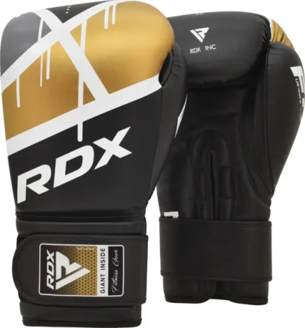 Рукавички боксерські RDX BOXING GLOVES BGR-F7 чорно-золоті BGR-F7BGL