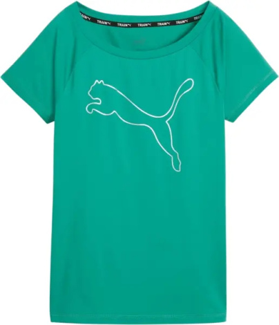 Футболка женская Puma TRAIN FAVORITE зеленая 522420-86