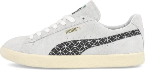 Кеды Puma SUEDE X SASHIKO VINTAGE светло-серо-черные 381166-01