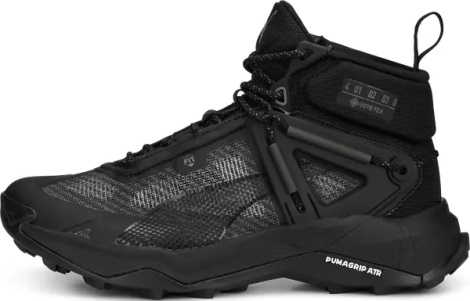 Ботинки для хайкинга женские Puma EXPLORE NITRO MID GORE-TEX черно-темно-серые 377861-01