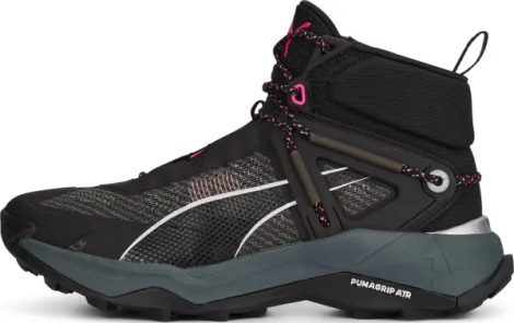 Ботинки для хайкинга женские Puma EXPLORE NITRO MID черно-розовые 377859-01