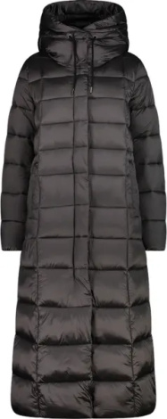 Куртка женская CMP COAT FIX HOOD черная 32K3136-E910