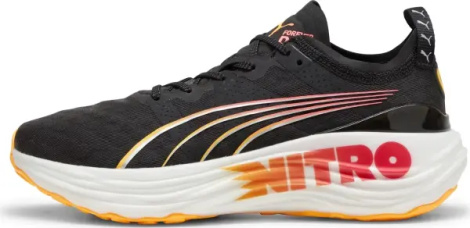 Кроссовки беговые женские Puma FOREVERRUN NITRO черно-оранжево-красные 309704-01