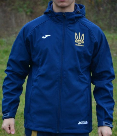 Куртка парадная сборной Украины по футболу Joma Ukraine тёмно-синяя