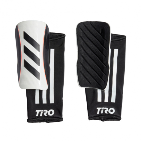 Детские футбольные щитки adidas Junior Tiro League Shinguard (белый/чёрный)