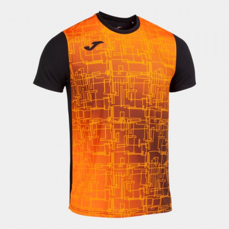 Футболка Joma Elite Viii Short Sleeve T-Shirt Black Orange