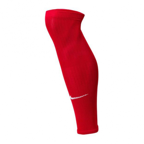 Гетры футбольные без стопы Nike Squad (красный/белый)
