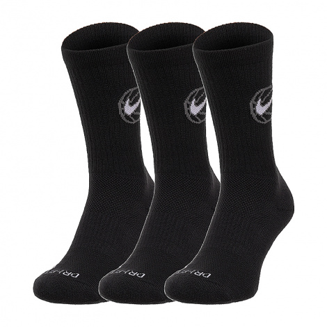 Шкарпетки Nike CREW EVERYDAY BBALL чорні 3 пари DA2123-010