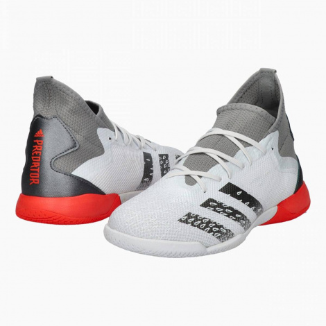 Футзалки adidas Predator Freak.3 IN (белый/серый/красный)