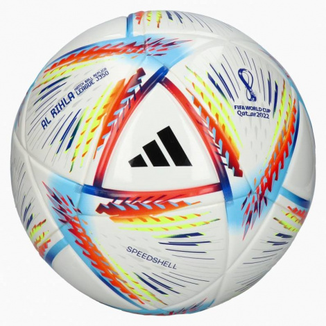 Детский облегчённый футбольный мяч adidas Al Rihla FIFA World Cup Qatar 2022 Speedshell League 350 грамм (термошов, Чемпионат Мира 2022 в Катаре)