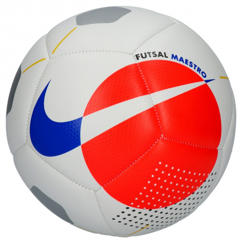 Футзальный мяч Nike Futsal Maestro (машинный шов, белый/красный/серебристый/синий)