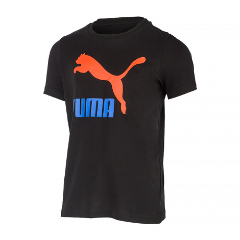 Футболка підліткова Puma Classics Logo Tee чорна 53952601
