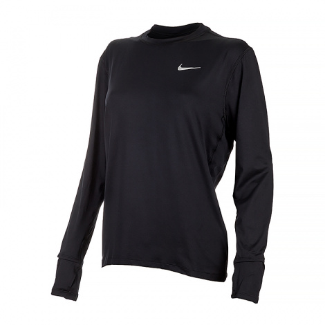 Жіночий лонгслів Nike DF ELEMENT CREW чорний CU3277-010