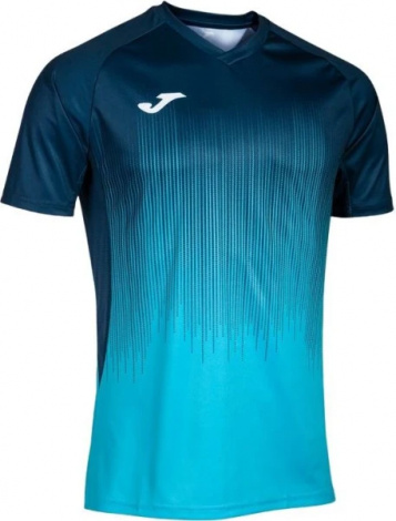 Футболка Joma TIGER IV темно-синьо-бірюзова 102764.013