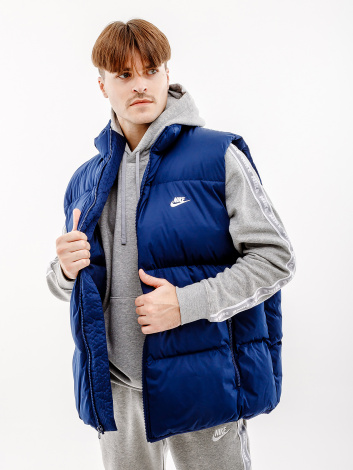 Жилетка Nike M NK CLUB PUFFER VEST темно-синяя FB7373-410