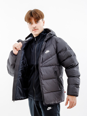 Куртка Nike M NK SF WR PL-FLD HD JKT черная FB8185-010