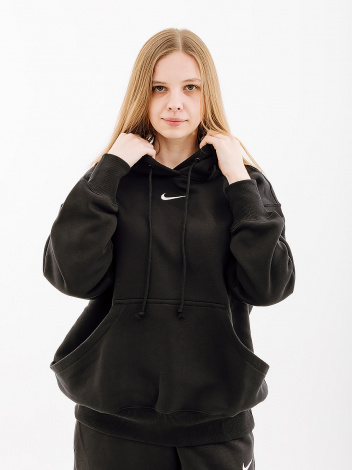 Худі жіноче Nike NS PHNX FLC OS PO HOODIE чорне DQ5860-010