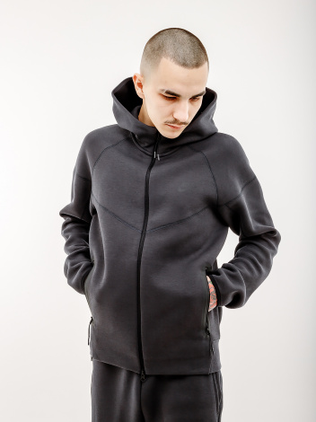 Толстовка Nike M NK TCH FLC FZ WR HOODIE сіра FB7921-060