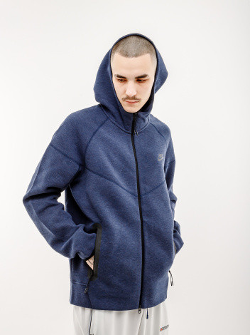 Толстовка Nike NK TCH FLC FZ WR HOODIE синя FB7921-473