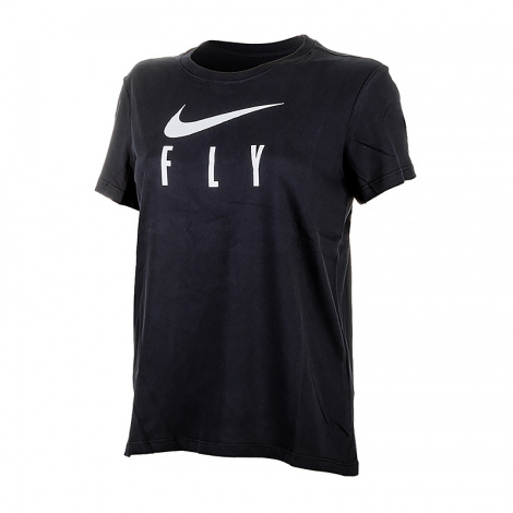 Футболка жіноча Nike W NK DF SWOOSH FLY GRX TEE чорна FQ6606-010