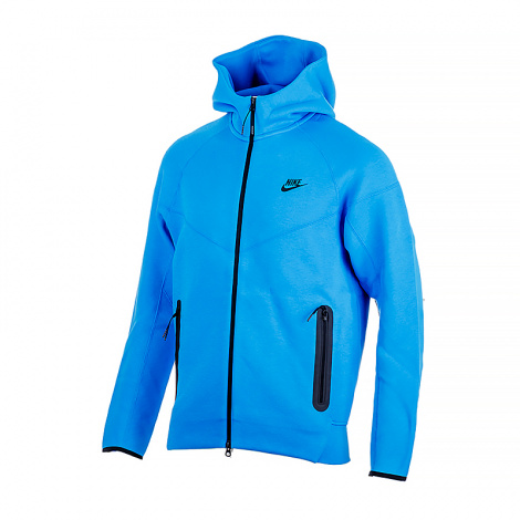 Толстовка Nike M NK TCH FLC FZ WR HOODIE синя FB7921-435