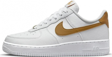 Кросівки жіночі Nike AIR FORCE 1'07 NEXT NATURE біло-золоті DN1430-104