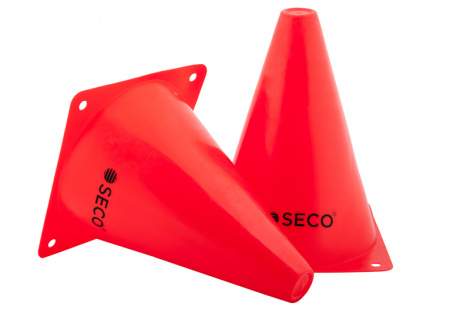Тренировочный конус SECO 18 см цвет: красный