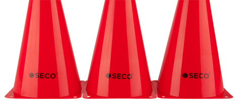 Тренировочный конус SECO 23 см цвет: красный