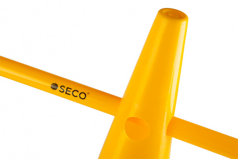 Тренировочный конус с отверстиями SECO 48 см цвет: желтый