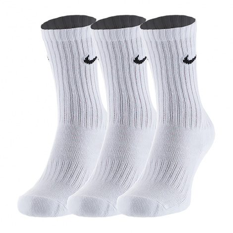 Шкарпетки Nike Value Cotton Crew White білі (3 пари) SX4508-101